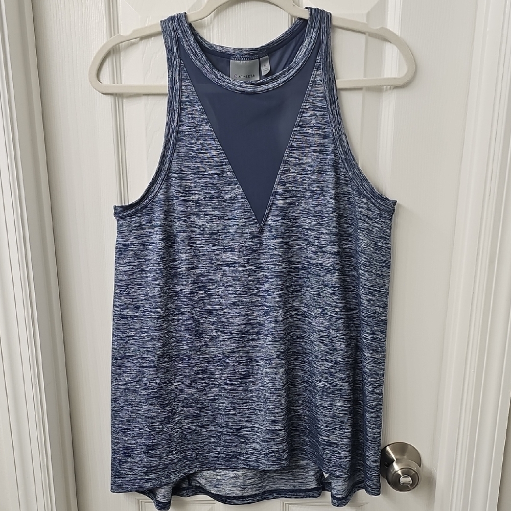 Athleta Women's Heathered Blue Tank Top
